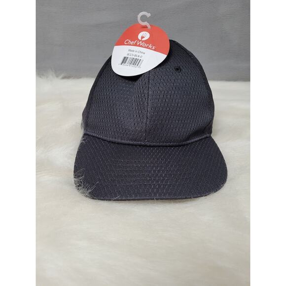 Chef Works COOL VENT BASEBALL CAP Black - Picture 1 of 6